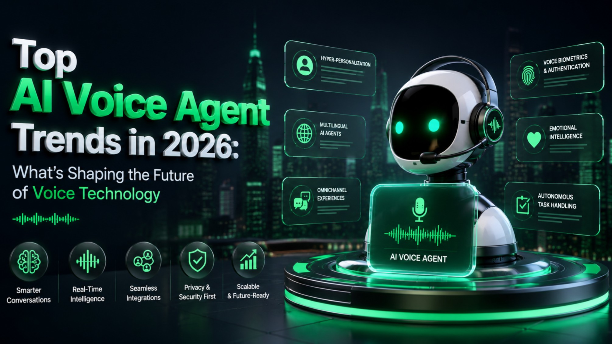 Top AI Voice Agent Trends in 2026: What’s Shaping the Future of Voice Technology
